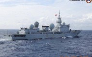 菲军缠上815电侦船，中国海军052D舰镇场，我们目标是英美日航母